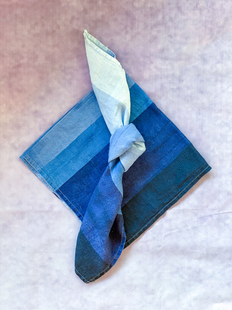 Shades of Blue Linen Napkin