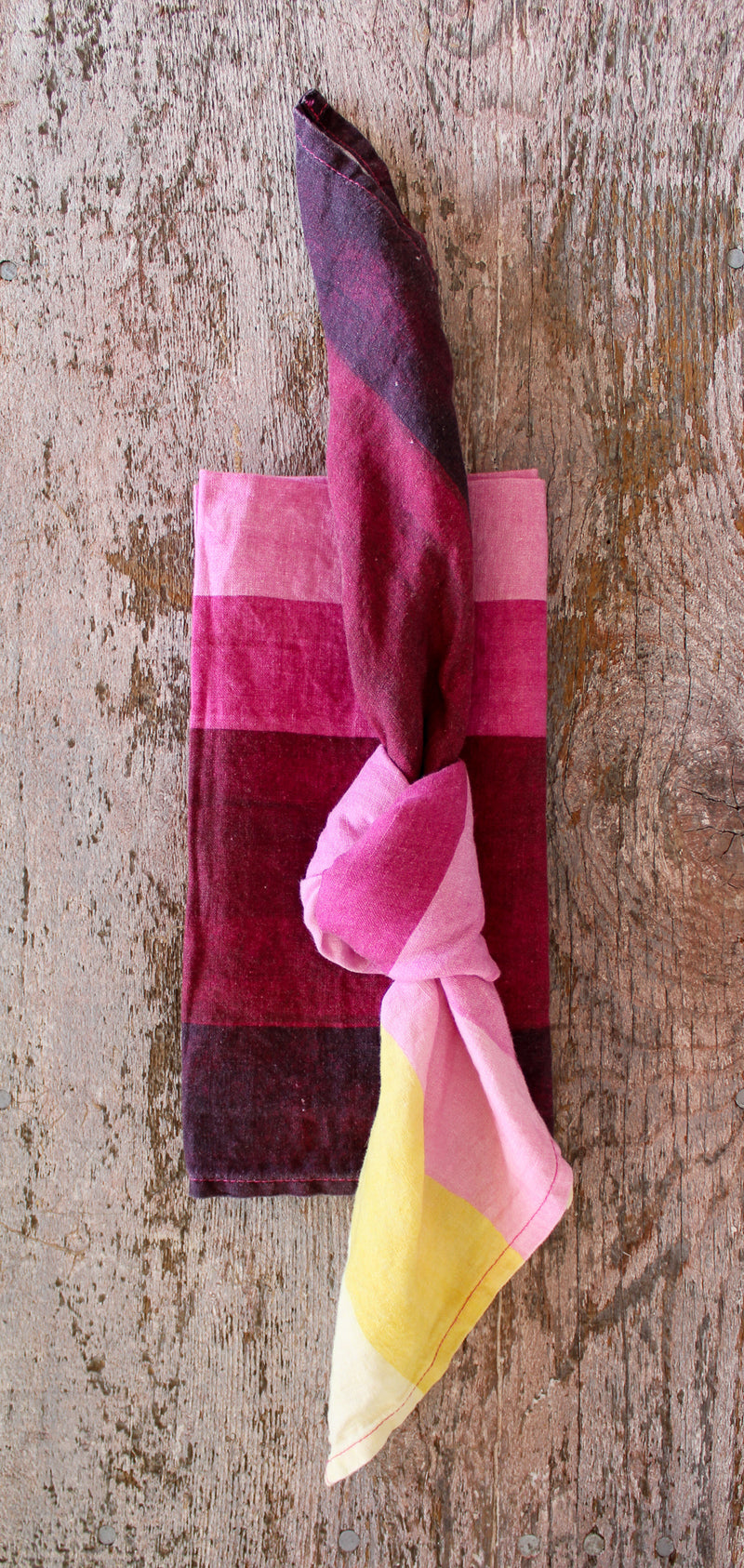 Shades of Pink Linen Napkin