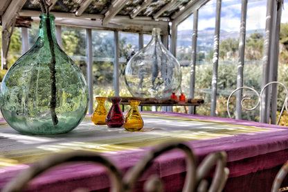 Shades of Pink Linen Tablecloth