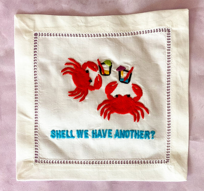Shell We Have Another? Cocktail Napkin Set
