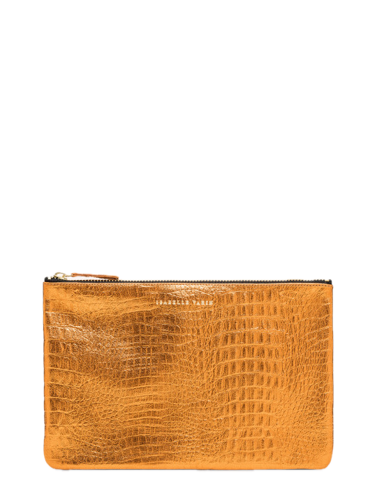 Shimmer Leather Pouch - Medium