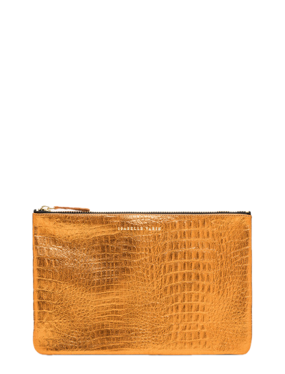 Shimmer Leather Pouch - Medium
