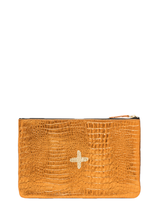 Shimmer Leather Pouch - Medium
