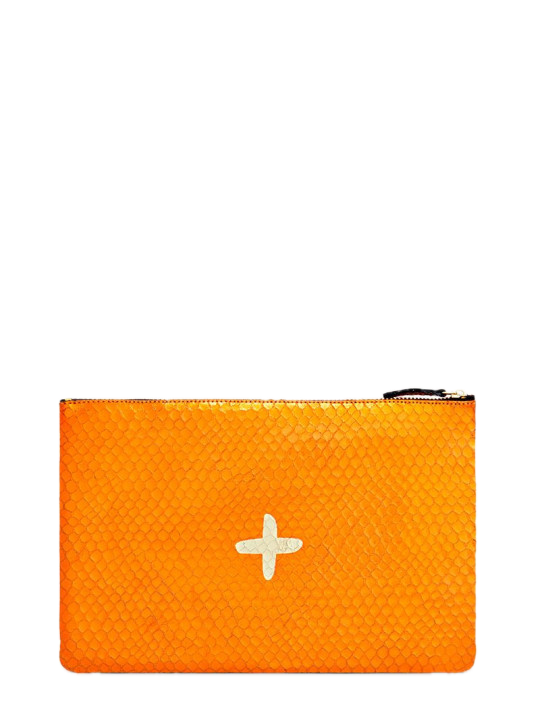 Shimmer Leather Pouch - Medium