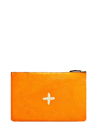Shimmer Leather Pouch - Medium