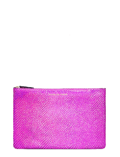 Shimmer Leather Pouch - Medium