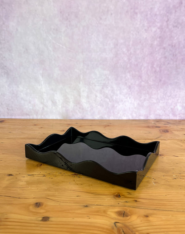 Rita Konig Belles Rives Lacquer Tray - Black