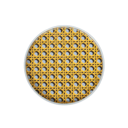 Regency Caning Tray - Wedgewood Blue