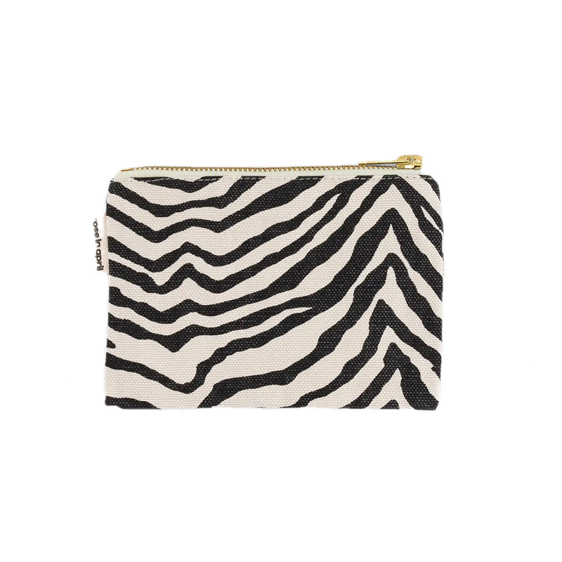 Small Zip Pouch - Zebra