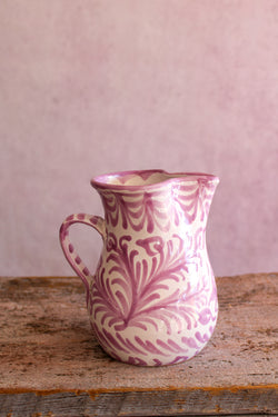Small Hand Painted Pitcher - Lilac