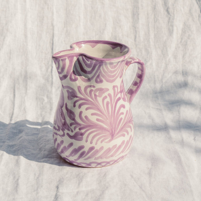 Small Hand Painted Pitcher - Lilac