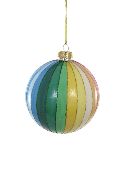 Rainbow Glitter Spectrum Bauble Ornament