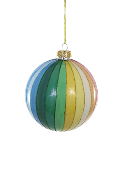Rainbow Glitter Spectrum Bauble Ornament