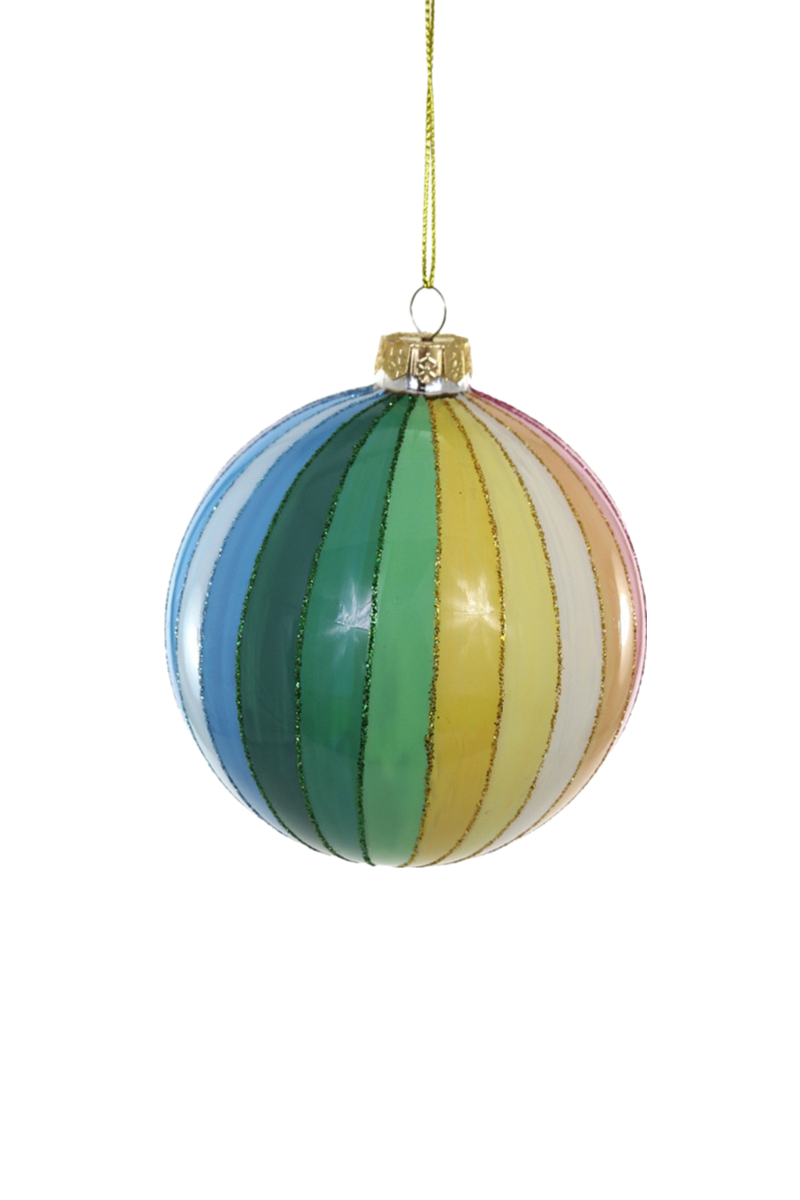 Rainbow Glitter Spectrum Bauble Ornament