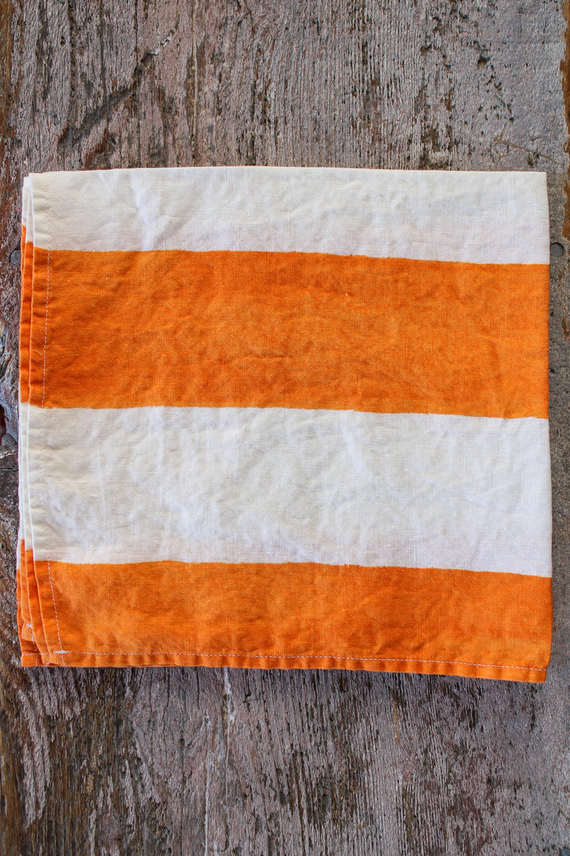 Stripe Linen Napkin - Orange