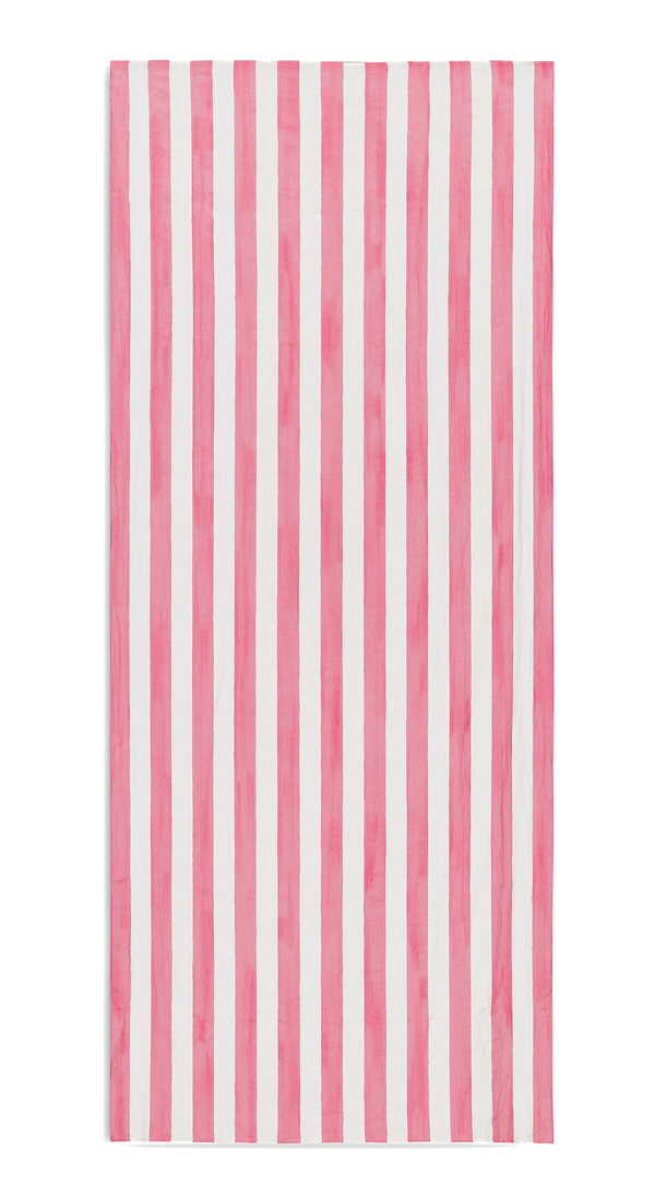 Stripe Linen Tablecloth - Pink