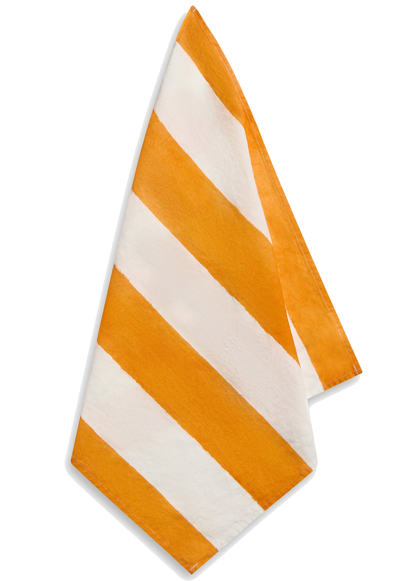 Stripe Linen Napkin - Orange