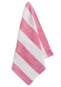 Stripe Linen Napkin - Pink