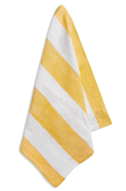 Stripe Linen Napkin - Yellow