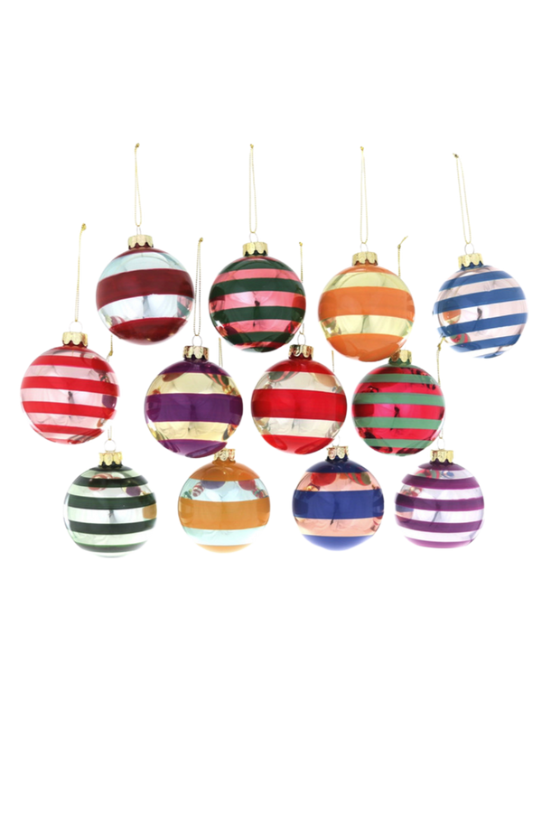 Stripey Bauble Ornament