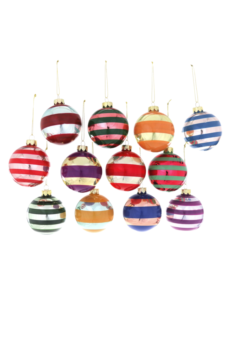 Stripey Bauble Ornament