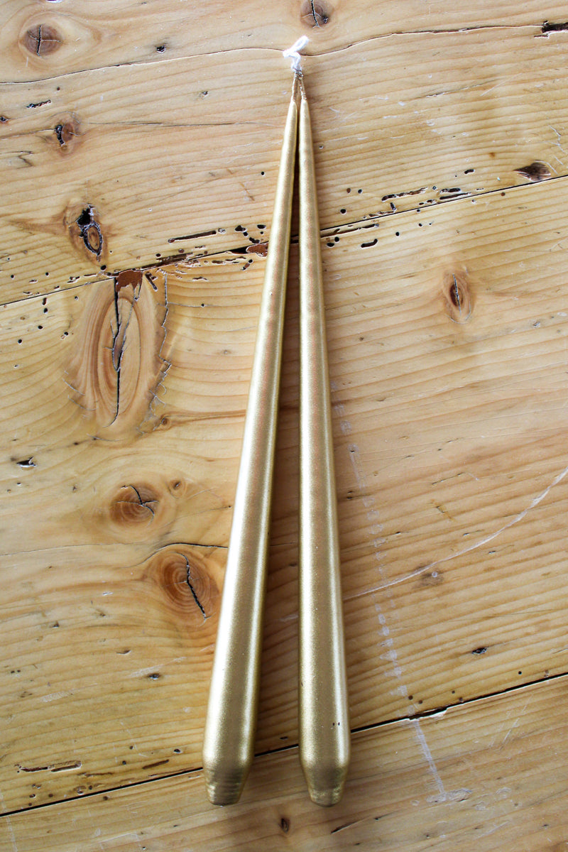 Metallic Tapers, Gold