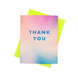 Thank You Aura Risograph Card