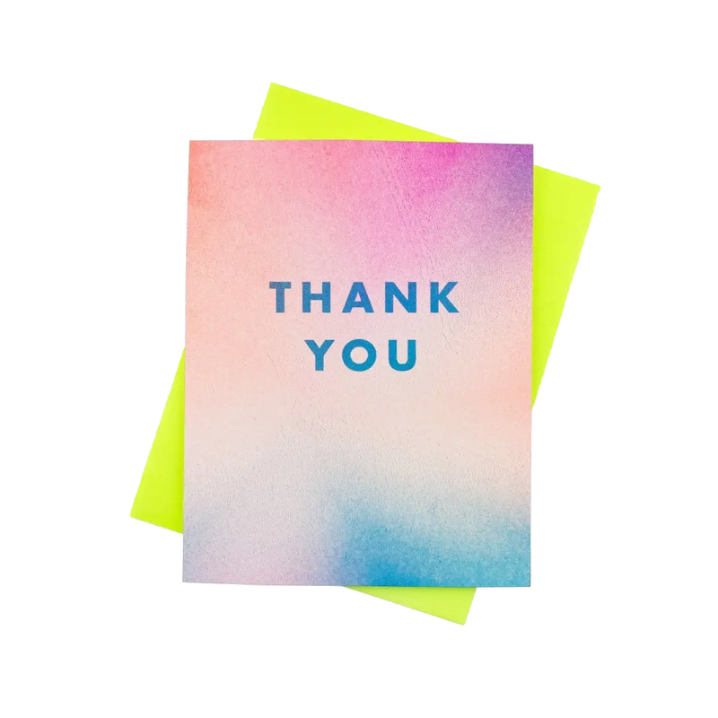 Thank You Aura Risograph Card