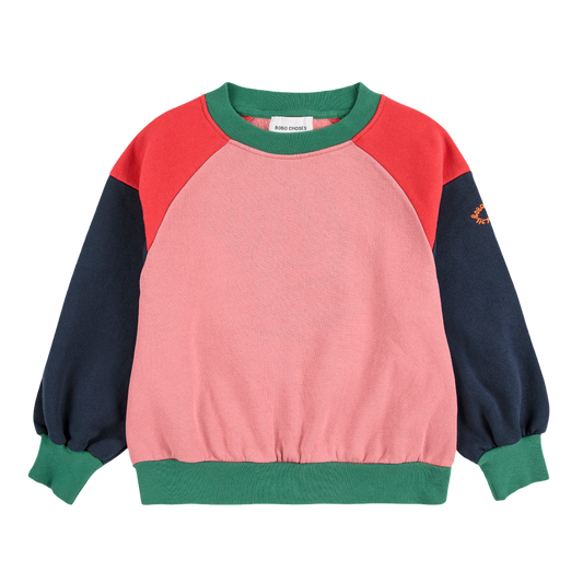 Tic Tac Toe Color Block Sweatshirt