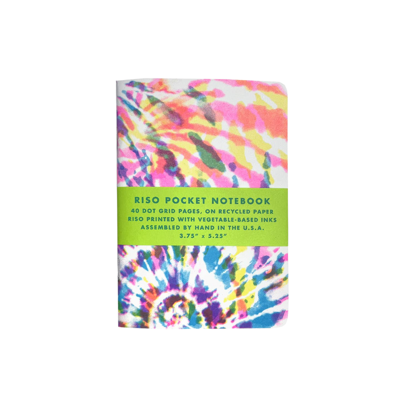 Tie Dye Riso Notebook