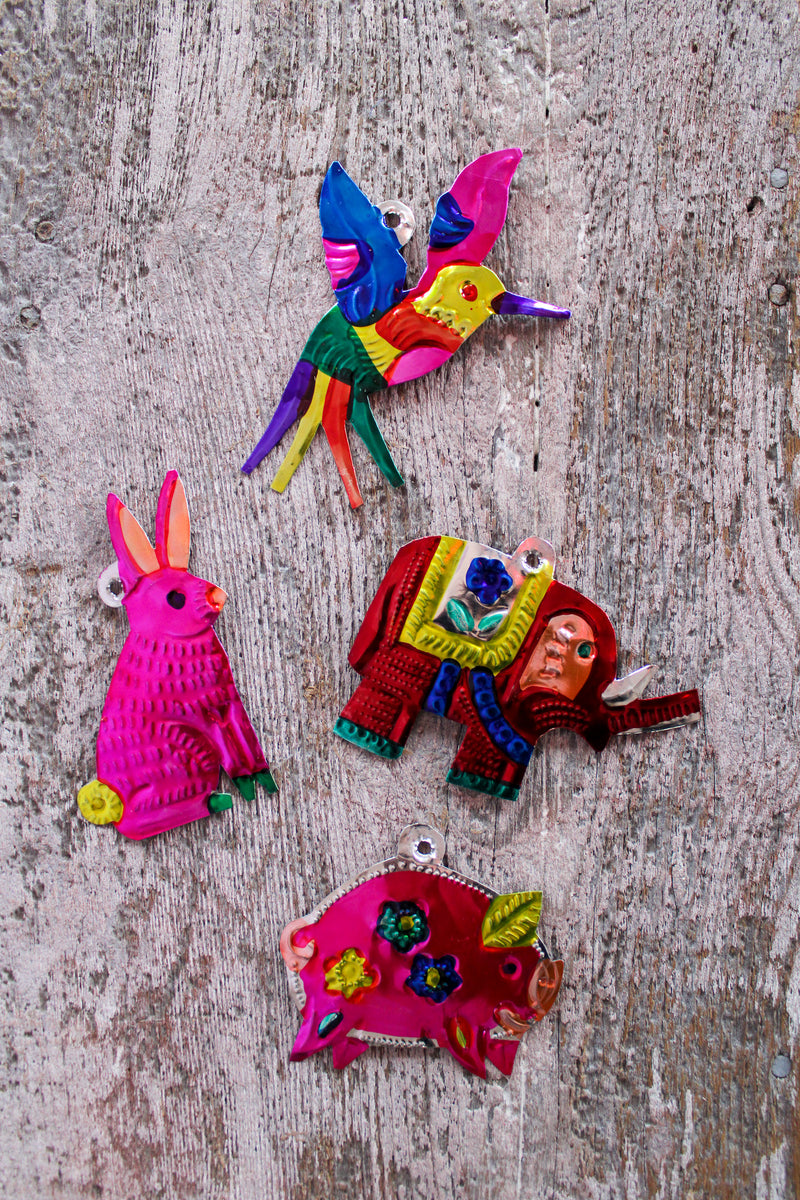 Tin Animal Ornaments