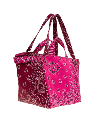 Trapeze Quilted Colorblock Tote Bag