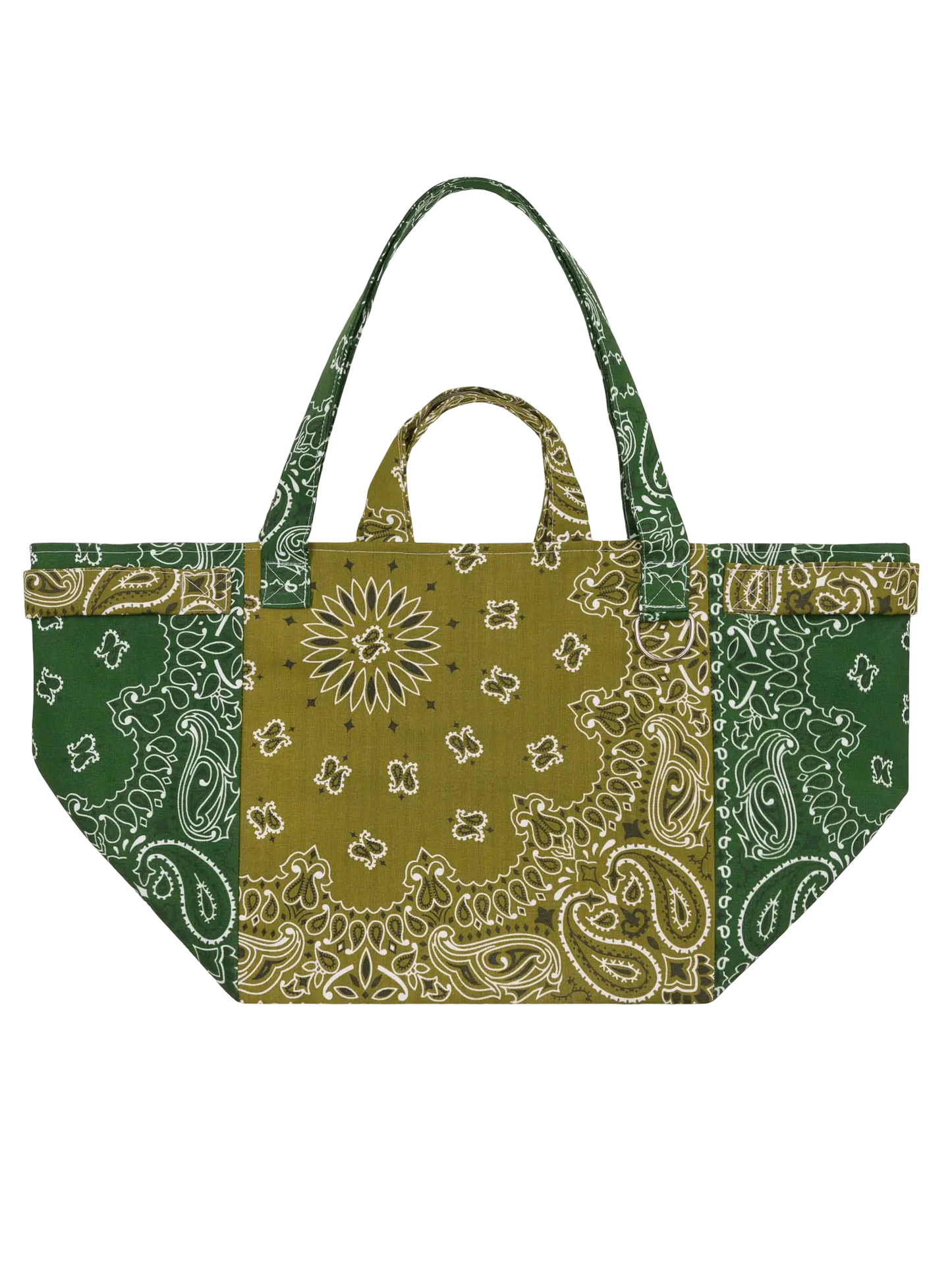 Trapeze Quilted Colorblock Tote Bag