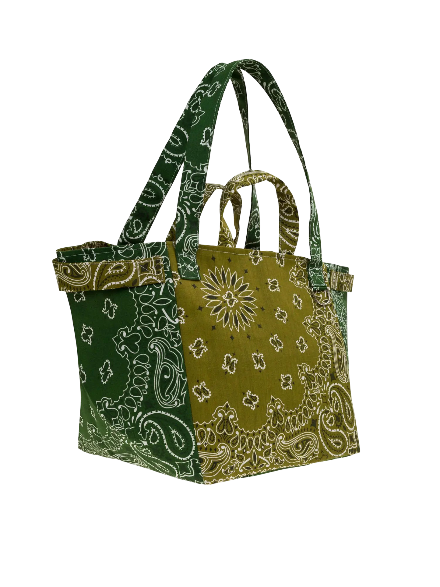 Trapeze Quilted Colorblock Tote Bag