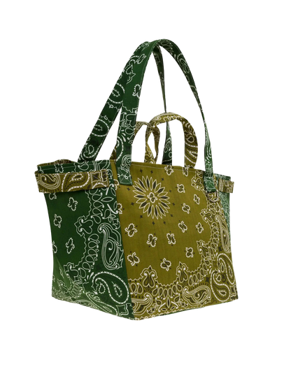 Trapeze Quilted Colorblock Tote Bag