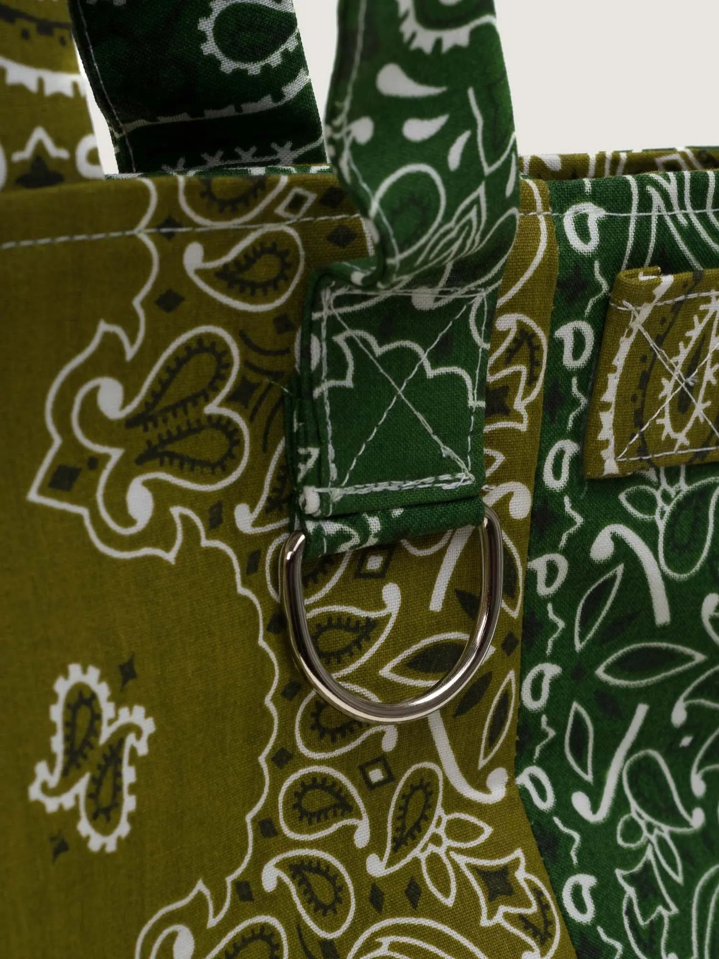 Trapeze Quilted Colorblock Tote Bag