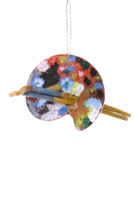 Vintage Artist Palette Ornament