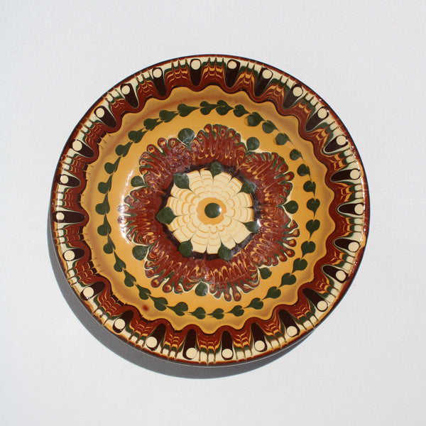 Vintage Bulgarian Pottery Plate