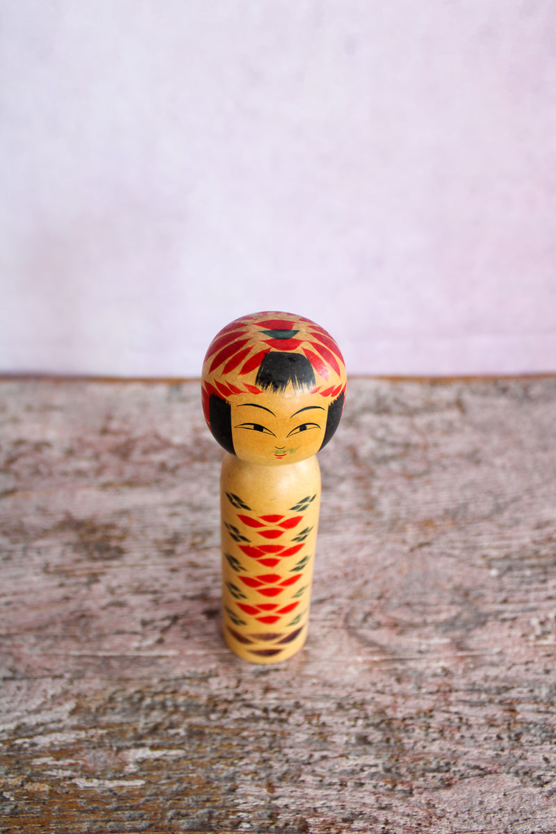 Vintage Japanese Kokeshi Doll - Mini