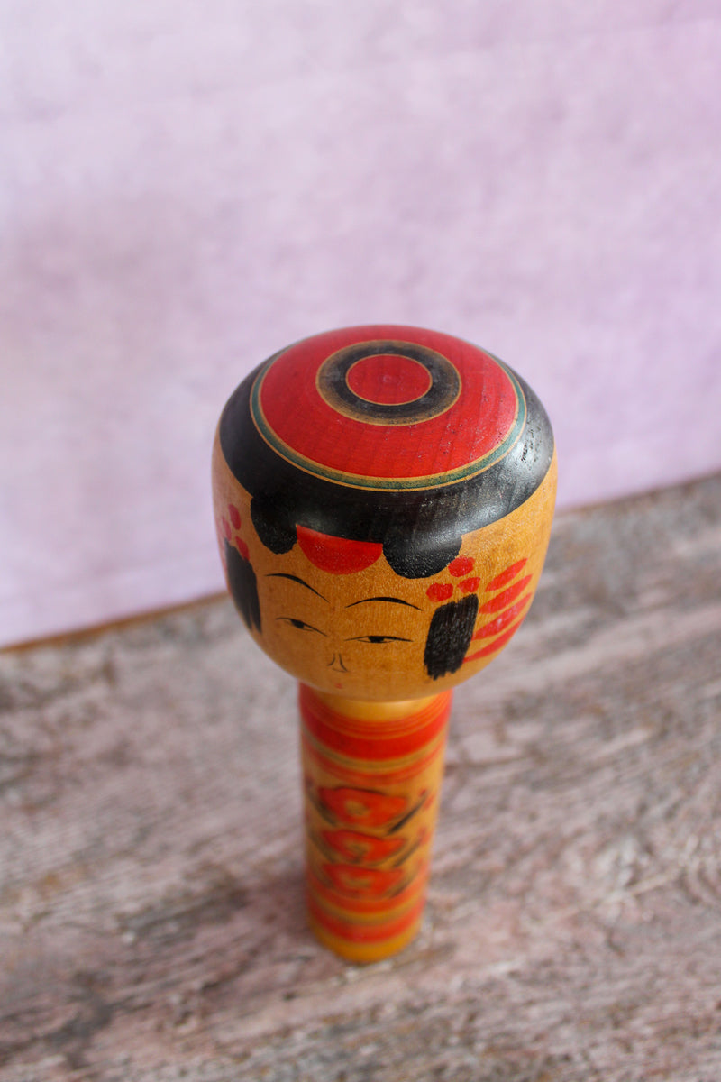 Vintage Japanese Kokeshi Dolls - Medium