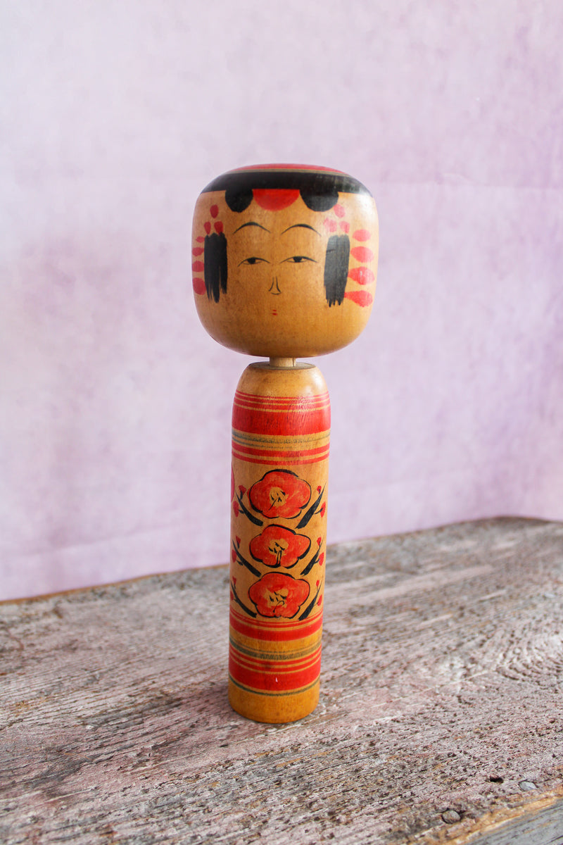 Vintage Japanese Kokeshi Dolls - Medium