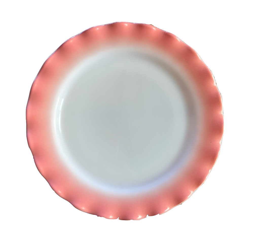 White sale glass plates