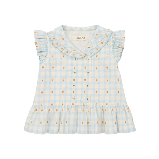 Voyage Shirt - Bright Sky Blossom Plaid