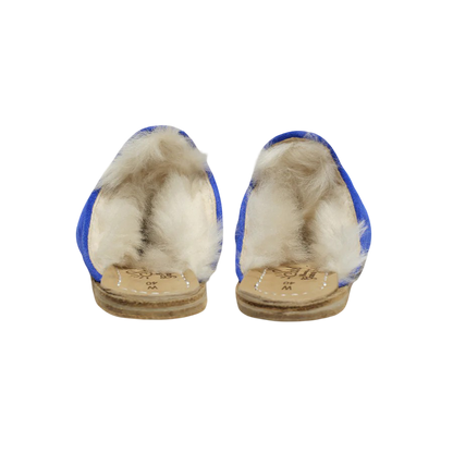 Electric Blue Shearling Baba