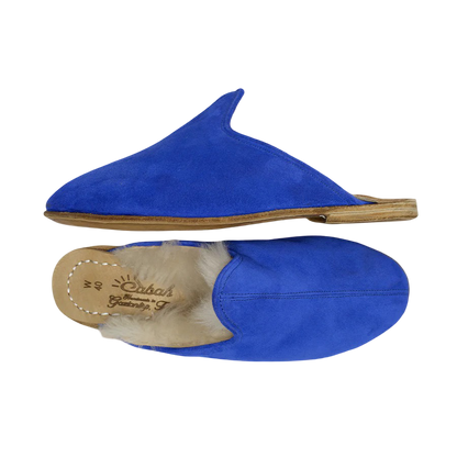 Electric Blue Shearling Baba