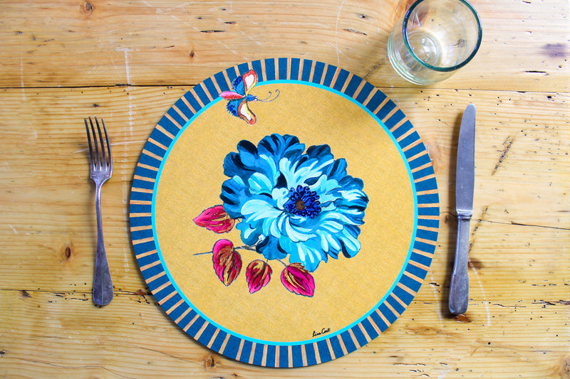 Wild Rose Placemat - Gold