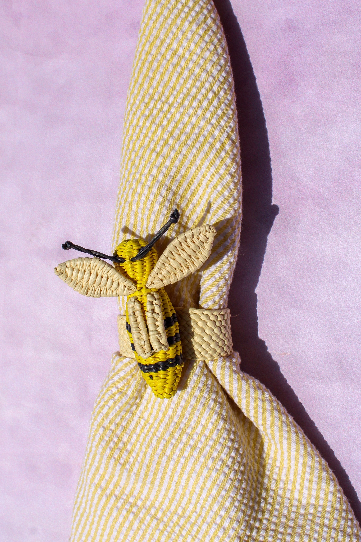 Woven Napkin Ring - Bee