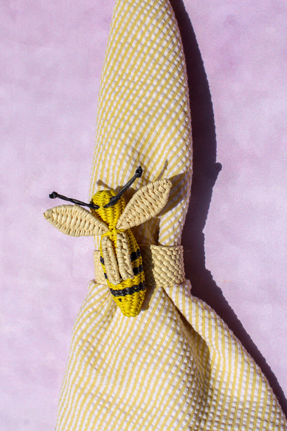 Woven Napkin Ring - Bee