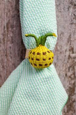 Woven Fruit Napkin Ring - Pineapple