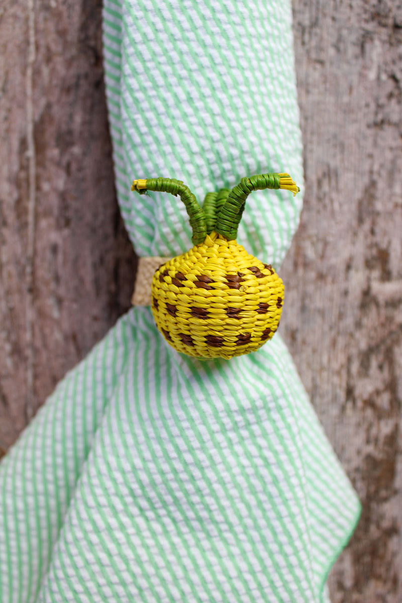 Woven Fruit Napkin Ring - Pineapple